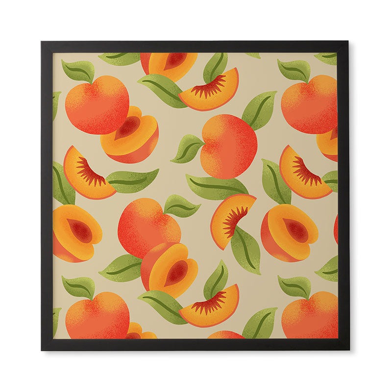 Jessica Molina Peach Pattern Framed Wall Art