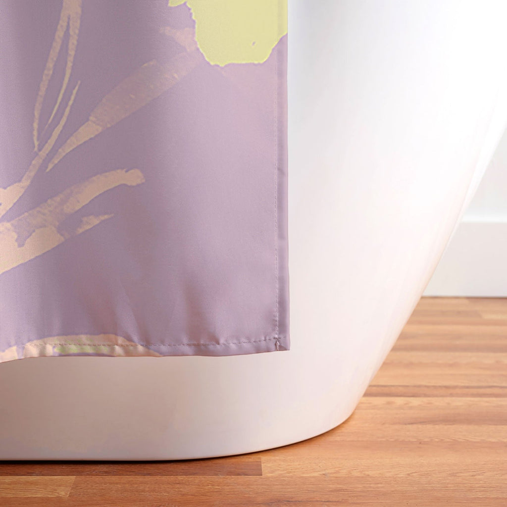 Gabriela Fuente Emma Lilac Floral Shower Curtain
