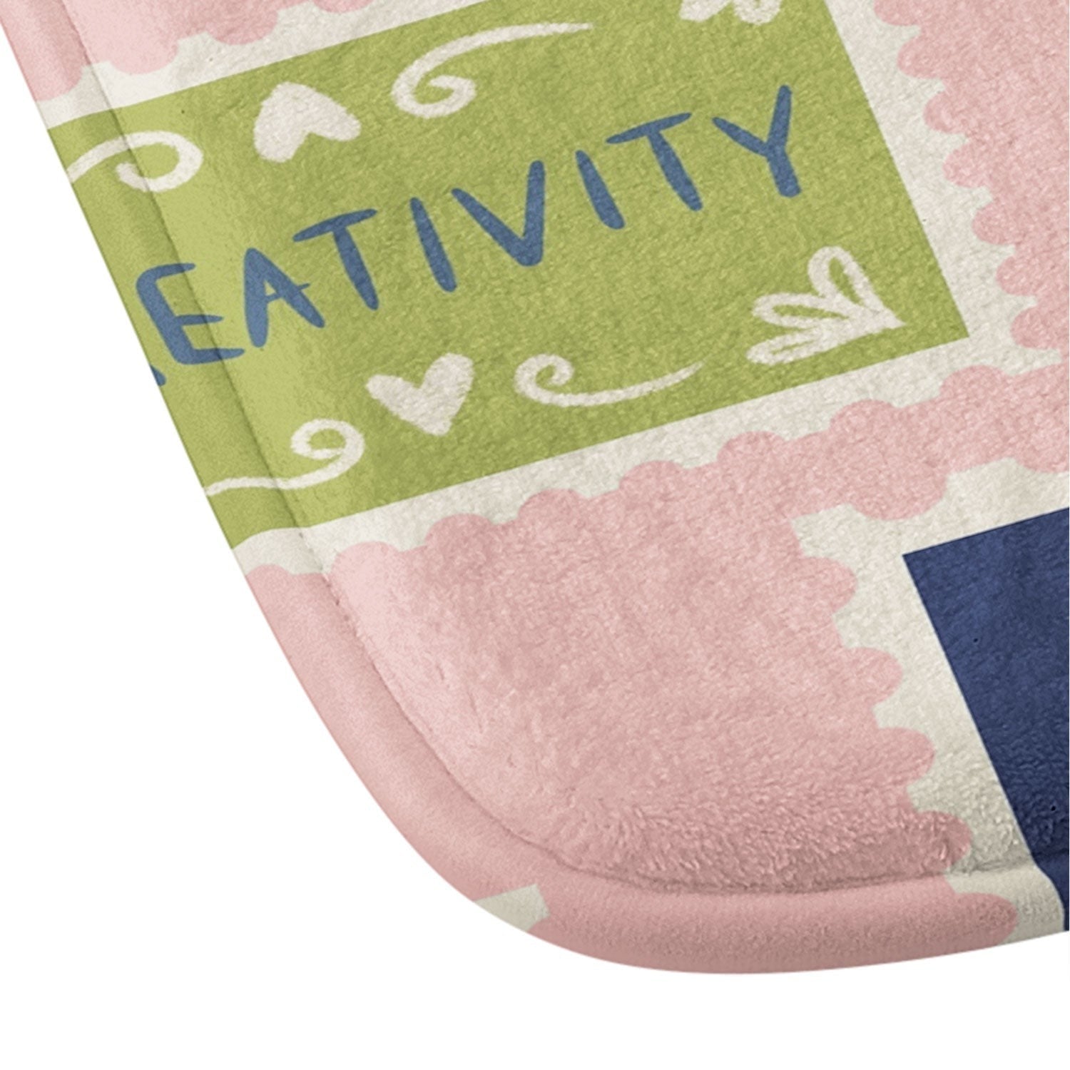 Design by Spark Love Human Made Stamps Memory Foam Bath Mat