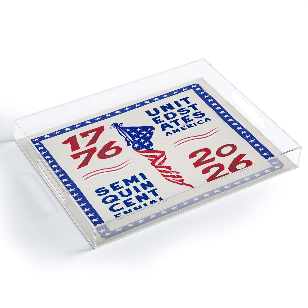 DENY Designs Retro 76 26 Acrylic Tray