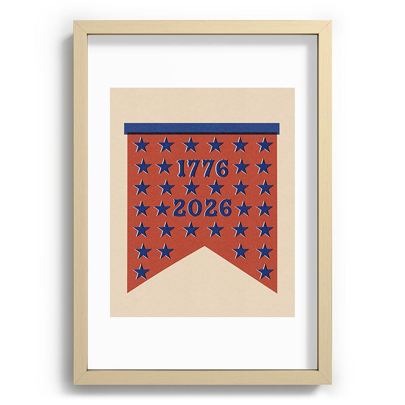 DENY Designs Star Banner Recessed Framing Rectangle
