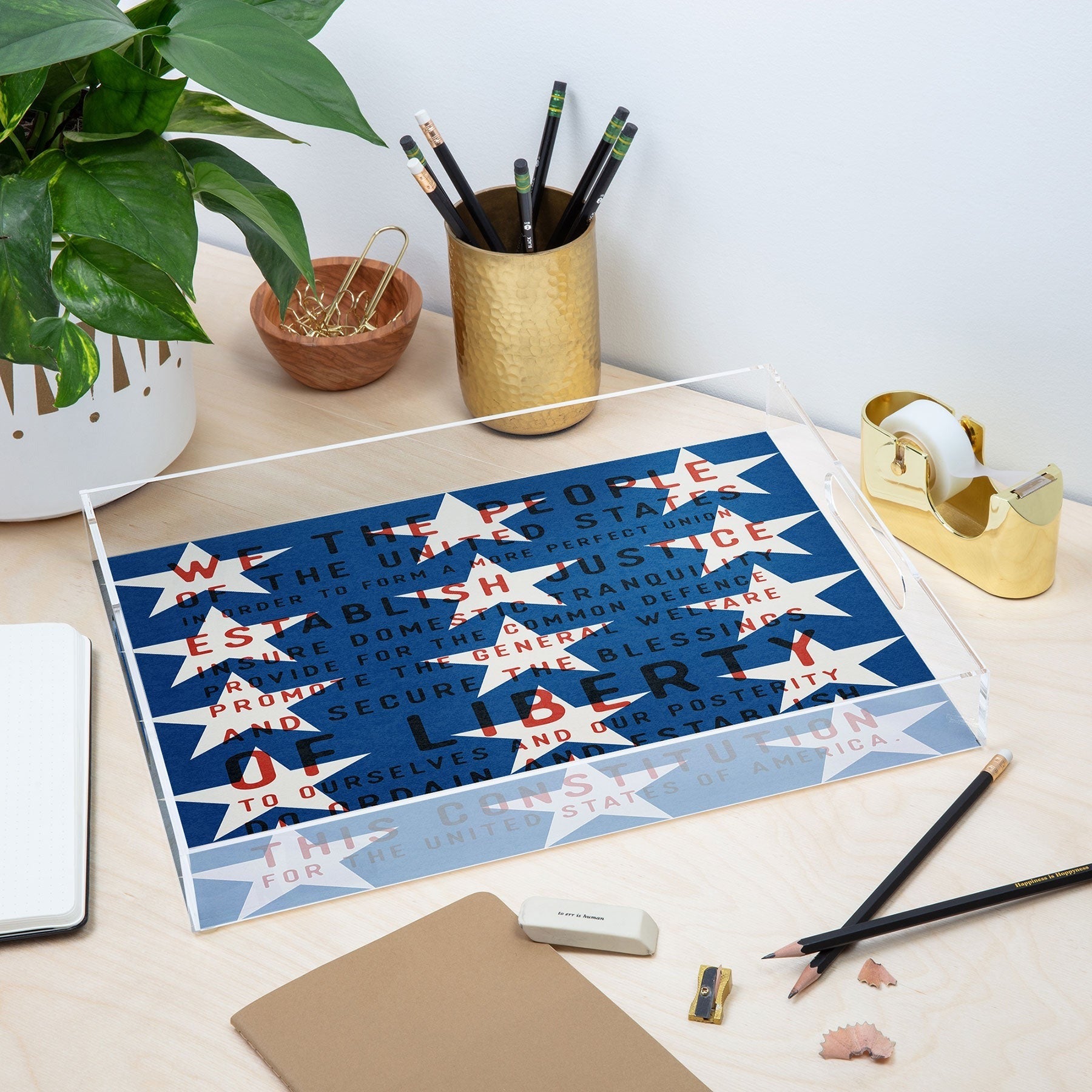 DENY Designs Starred Preamble Acrylic Tray