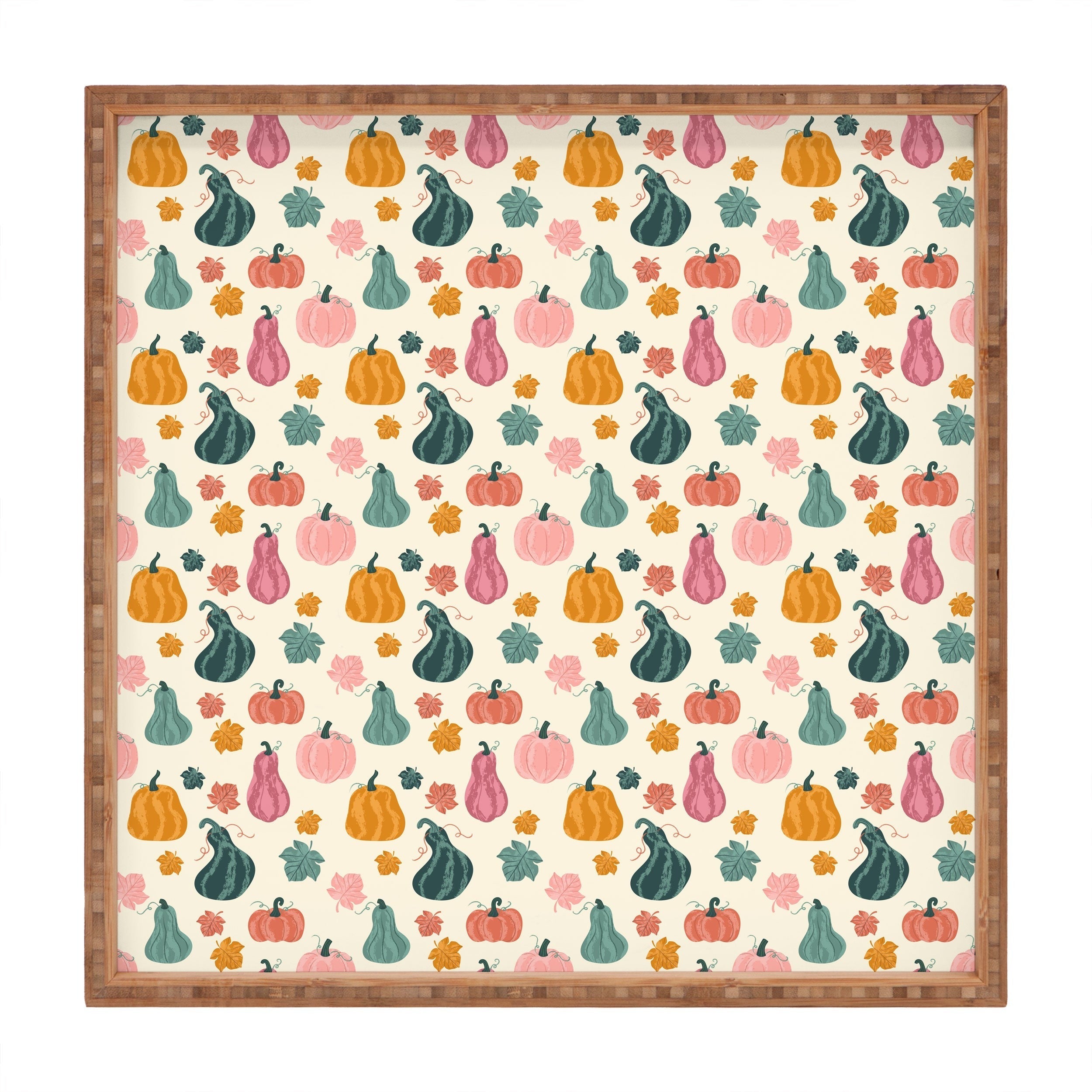 Design by Spark Gourdgeous Autumn Square Tray