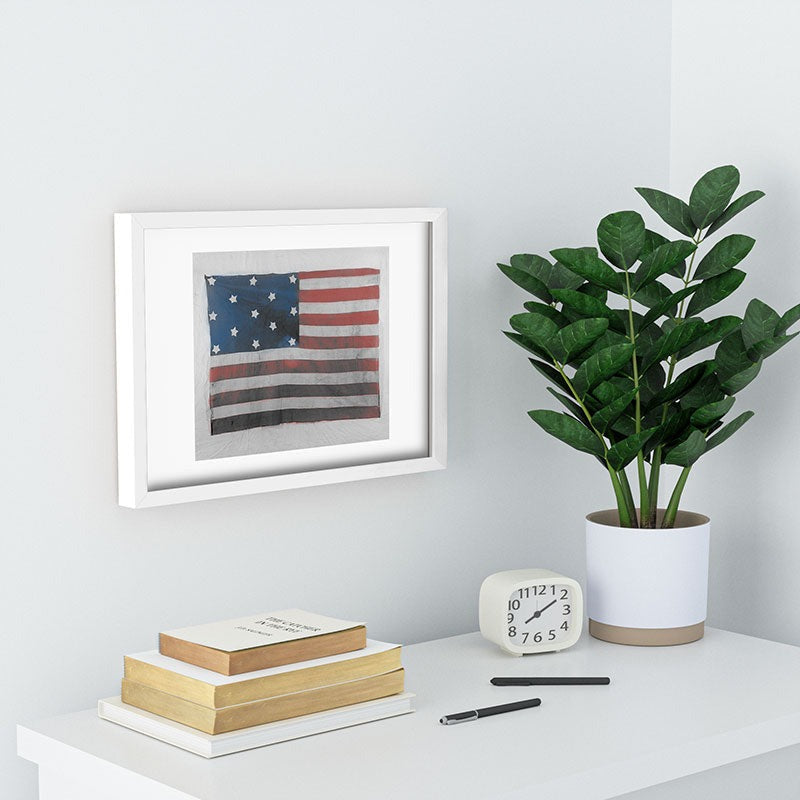 DENY Designs Flag Attributed to Elizabeth Schuyler Hamilton Recessed Framing Rectangle