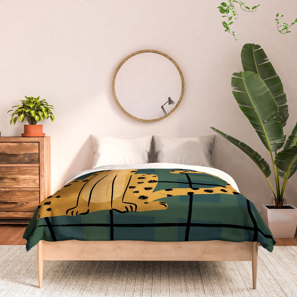 Design by Spark Cheetah Cool Cat Comforter