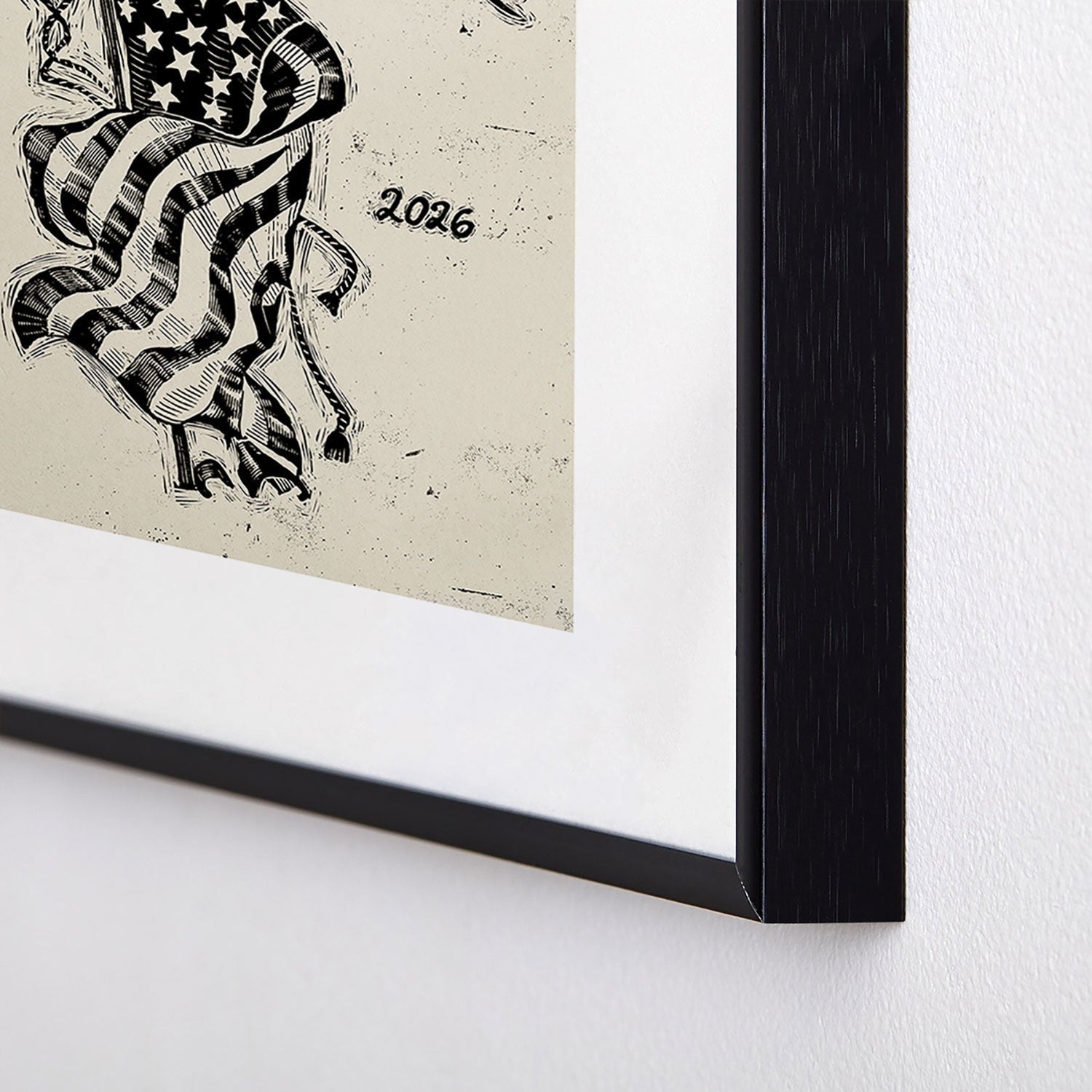 DENY Designs Let Freedom Ring Block Metal Framed Art Print