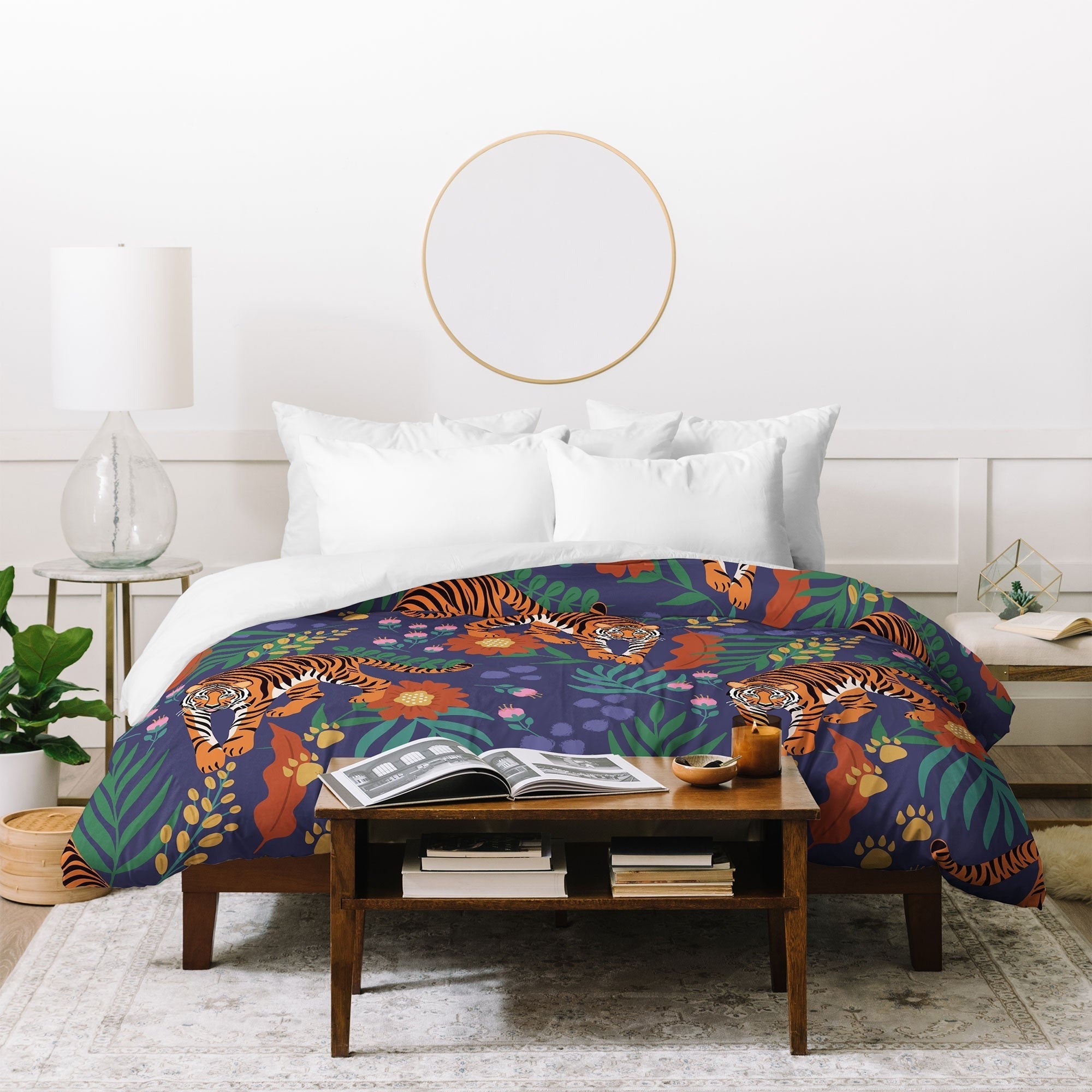 Design by Spark Tiger of the Glorious Jungle Duvet Cover