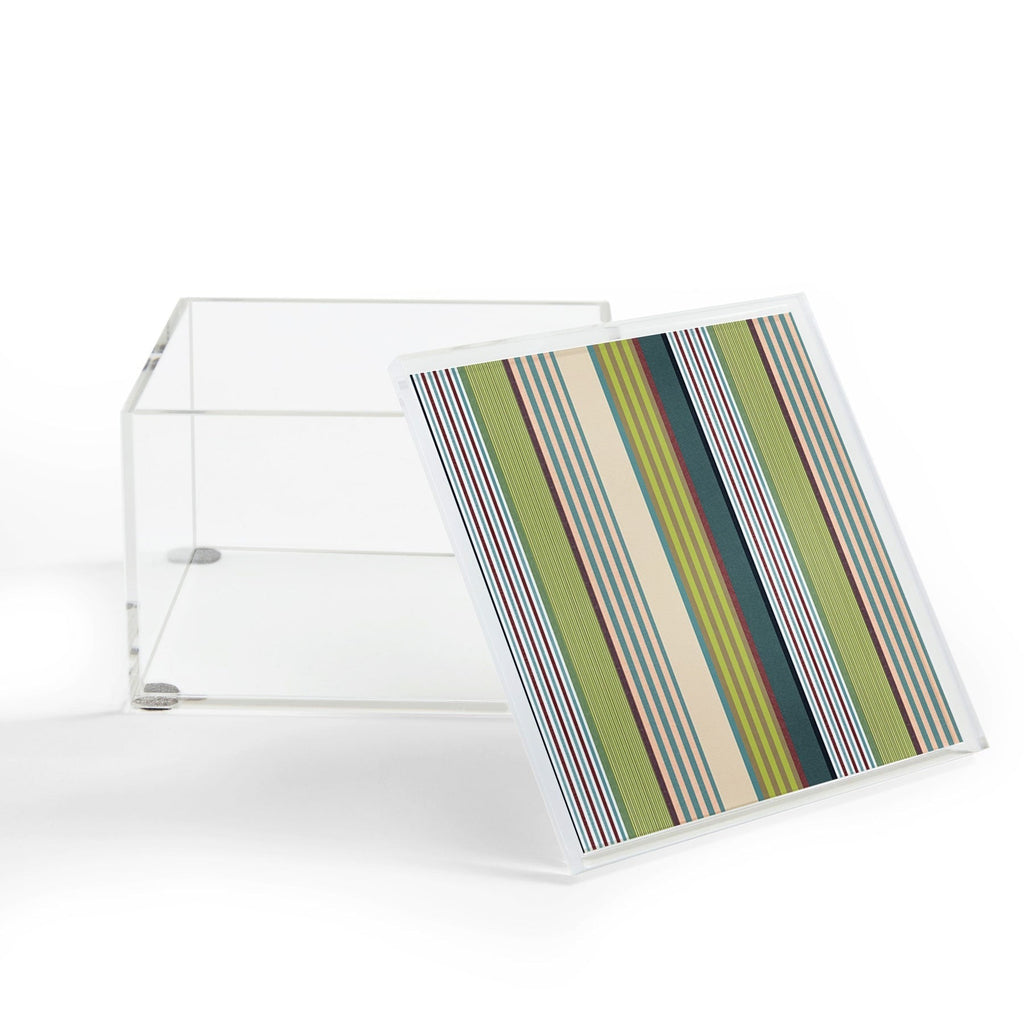 Marta Barragan Camarasa Colorful Stripe Delight Acrylic Box