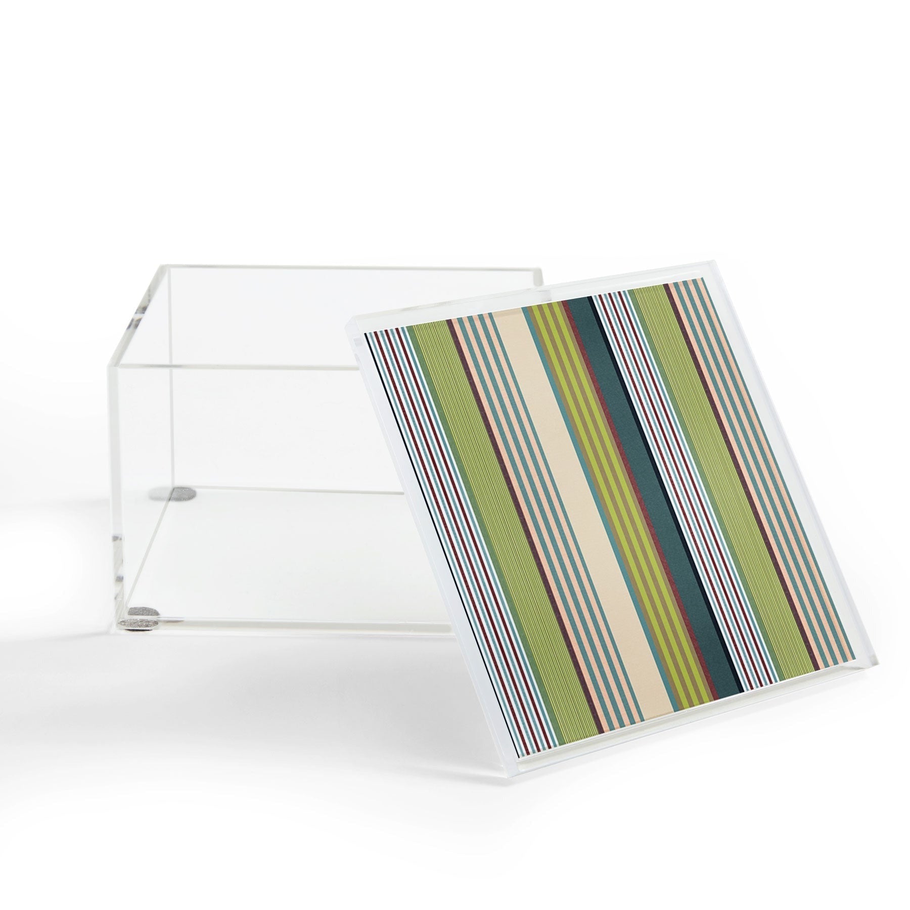 Marta Barragan Camarasa Colorful Stripe Delight Acrylic Box