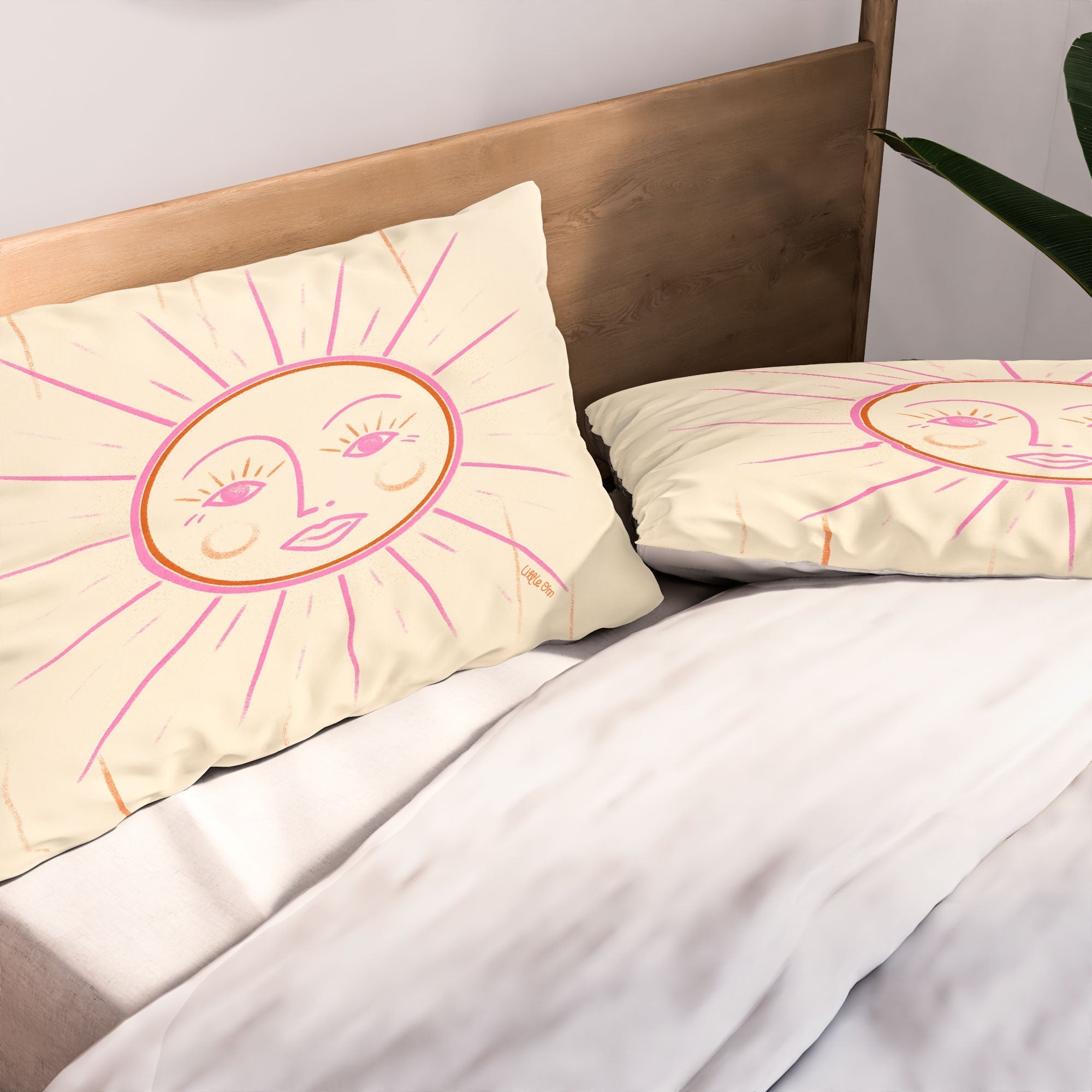 Little Om Celestial Sun cream Pillow Shams