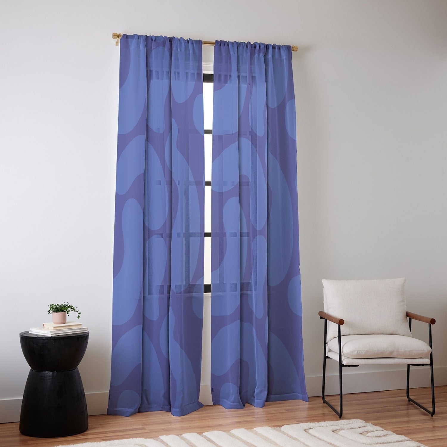 Camilla Foss Blue Pebble Sheer Non Repeat