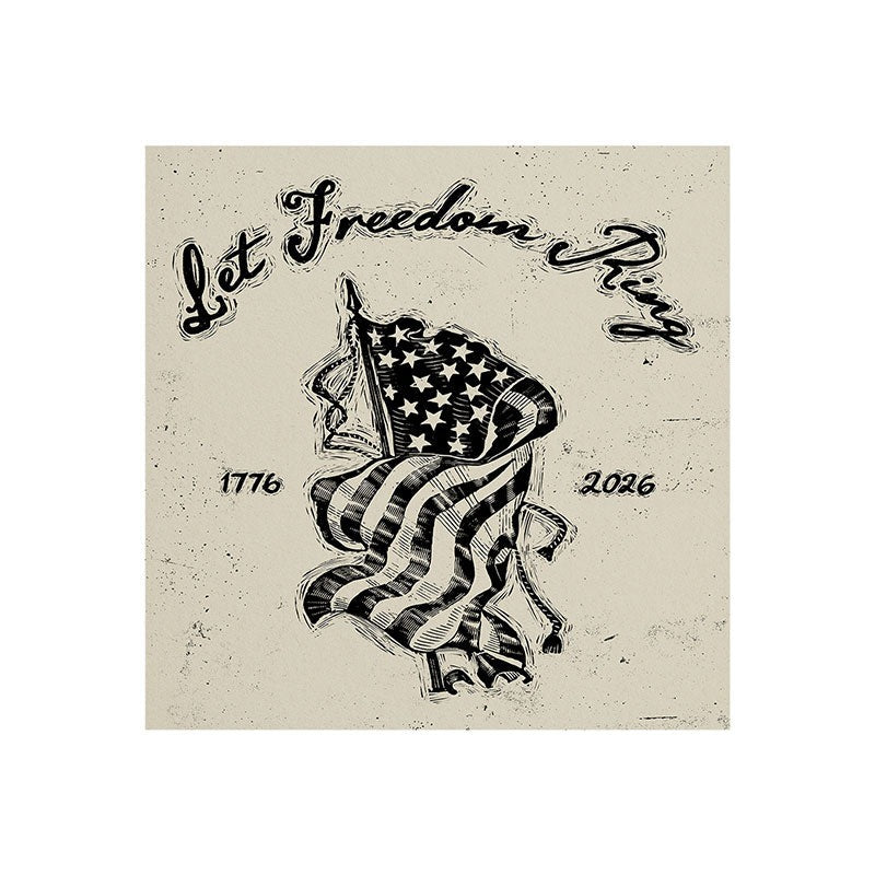 DENY Designs Let Freedom Ring Block Art Print