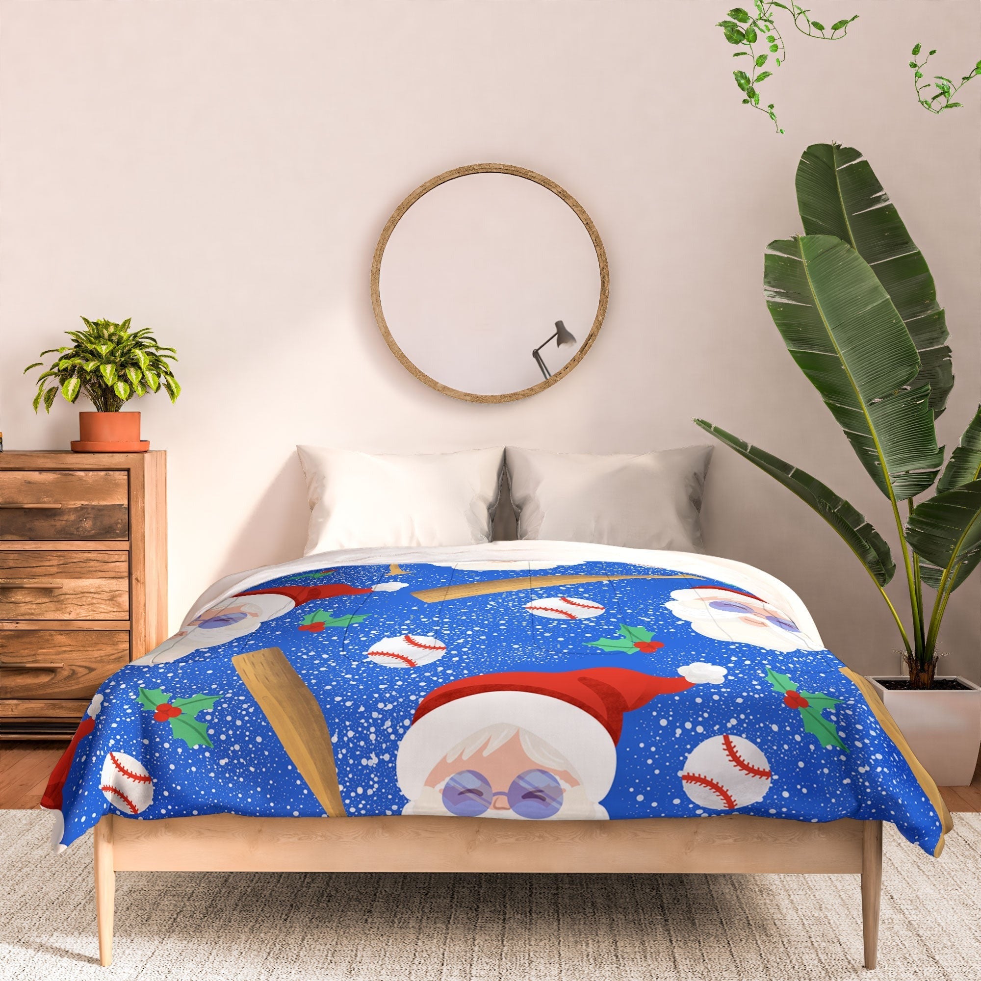 Design by Spark Sporty Baseball Santa Comforter