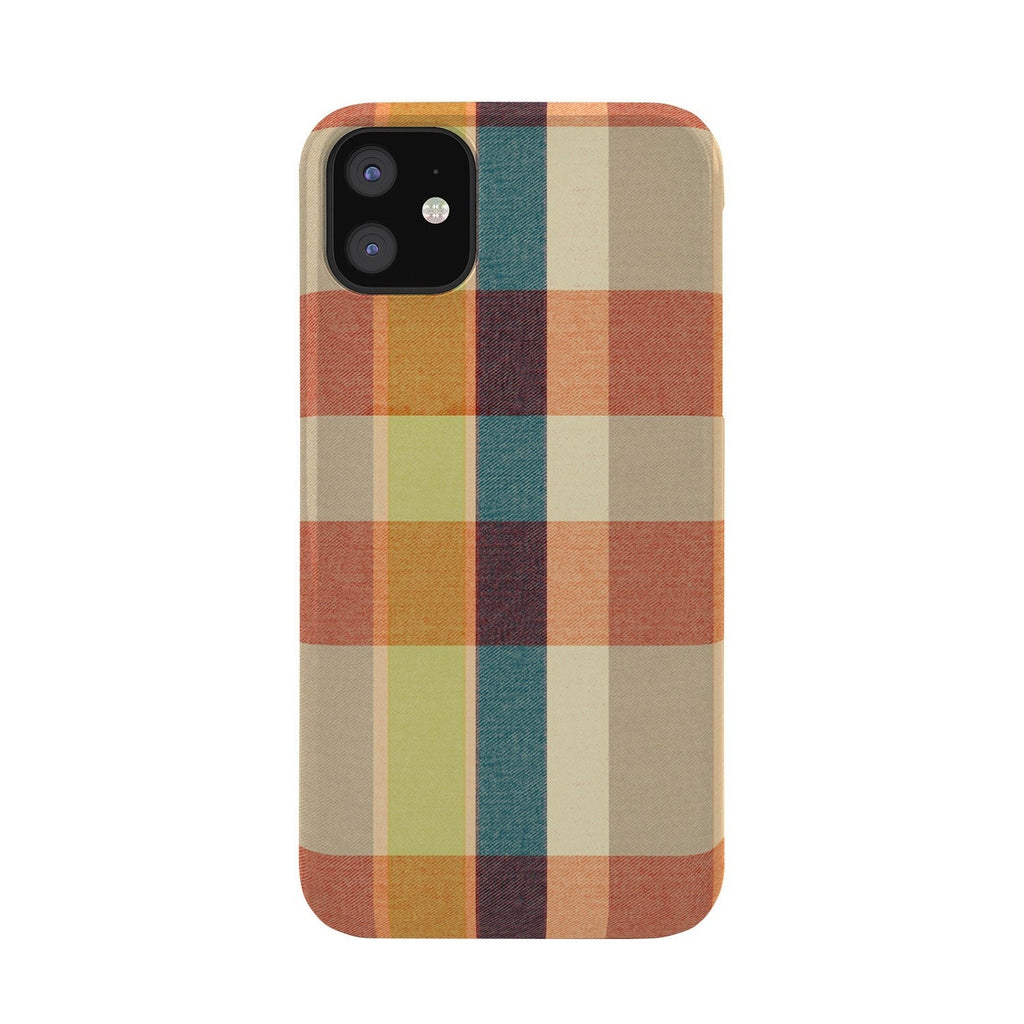 Marta Barragan Camarasa Retro Picnic Plaid Warm Tones Phone Case