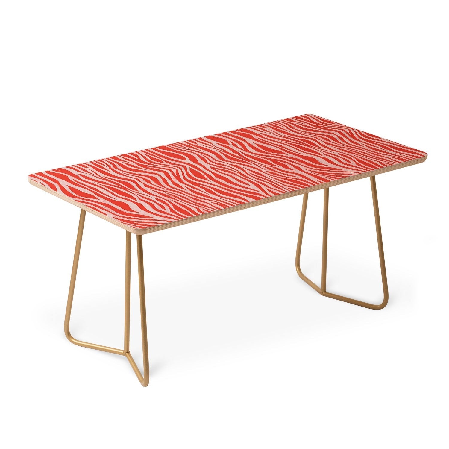 Avenie BR Red Zebra Stripe Coffee Table