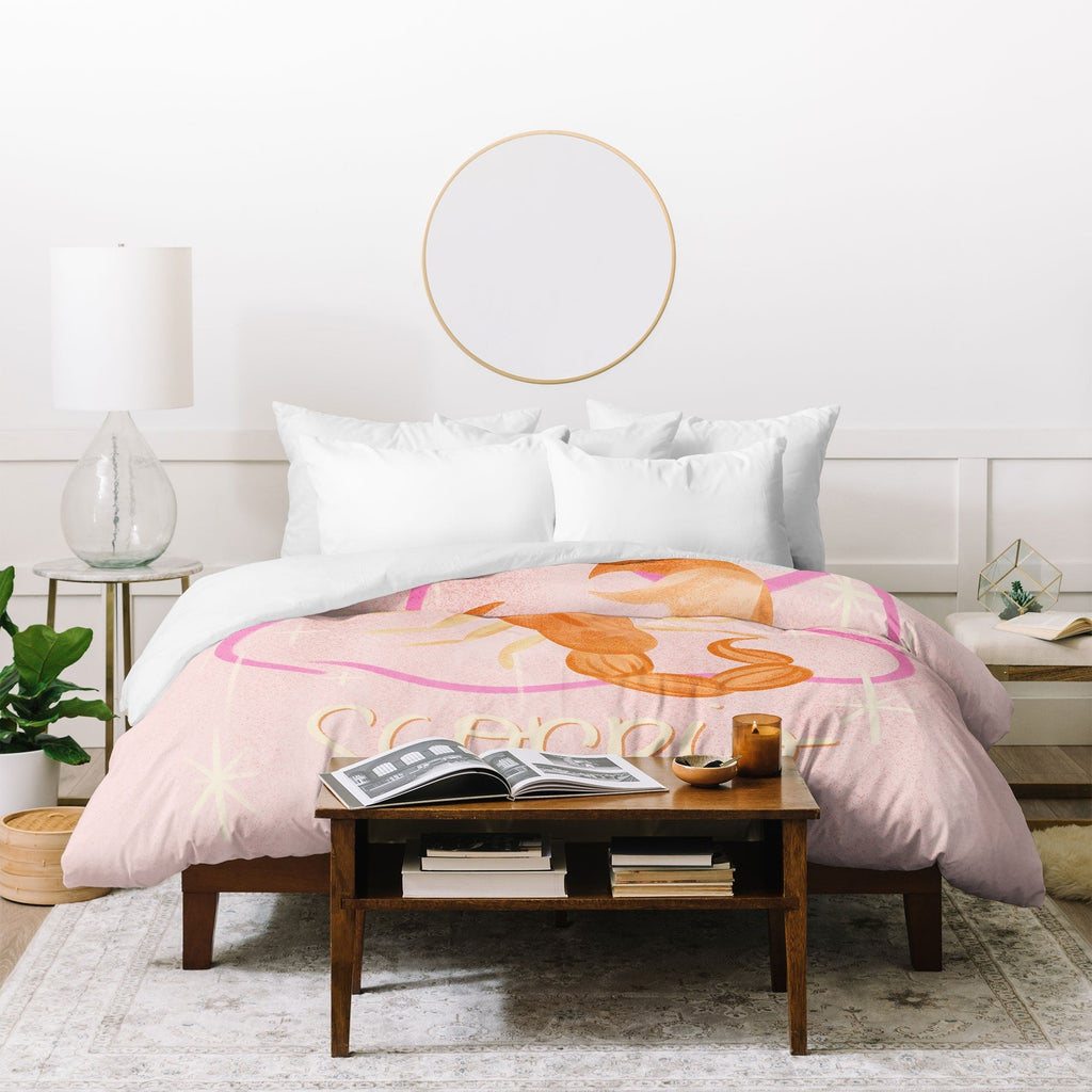 Little Om Zodiac Sign Scorpio Duvet Cover