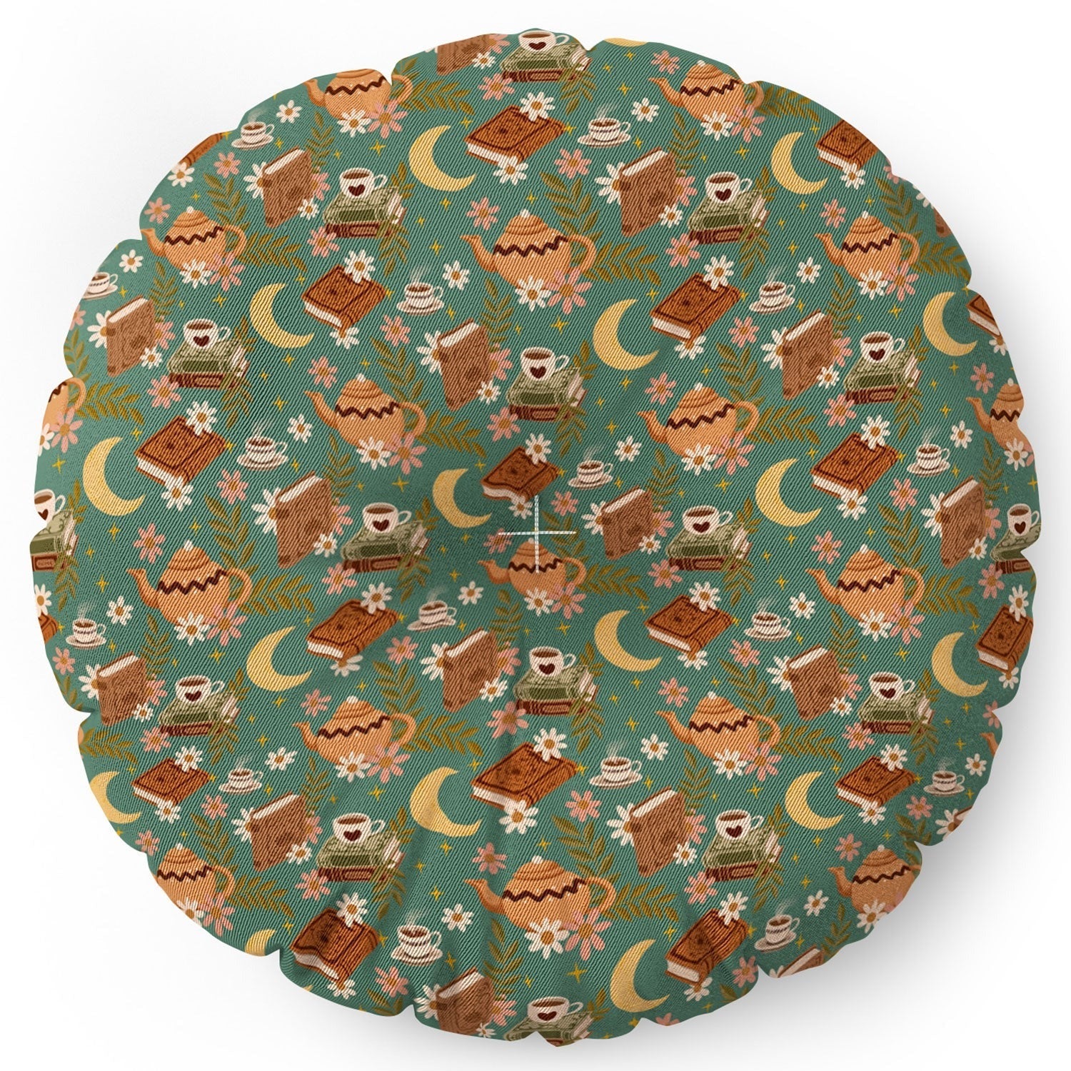 Avenie Moonlit Reading Nook I Floor Pillow Round