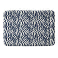 Avenie BR Navy Tiger Stripes Memory Foam Bath Mat