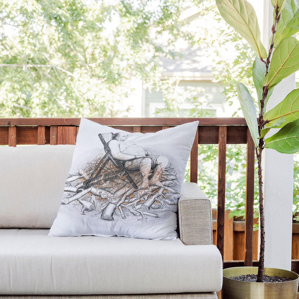 Coco de Paris Why was I born Outdoor Throw Pillow