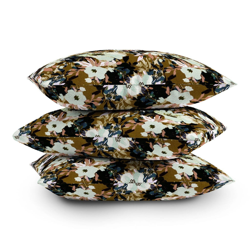 Marta Barragan Camarasa Romantic Floral Fusion Outdoor Throw Pillow
