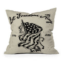 DENY Designs Let Freedom Ring Block Outdoor Throw Pillow