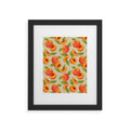 Jessica Molina Peach Pattern Framed Art Print