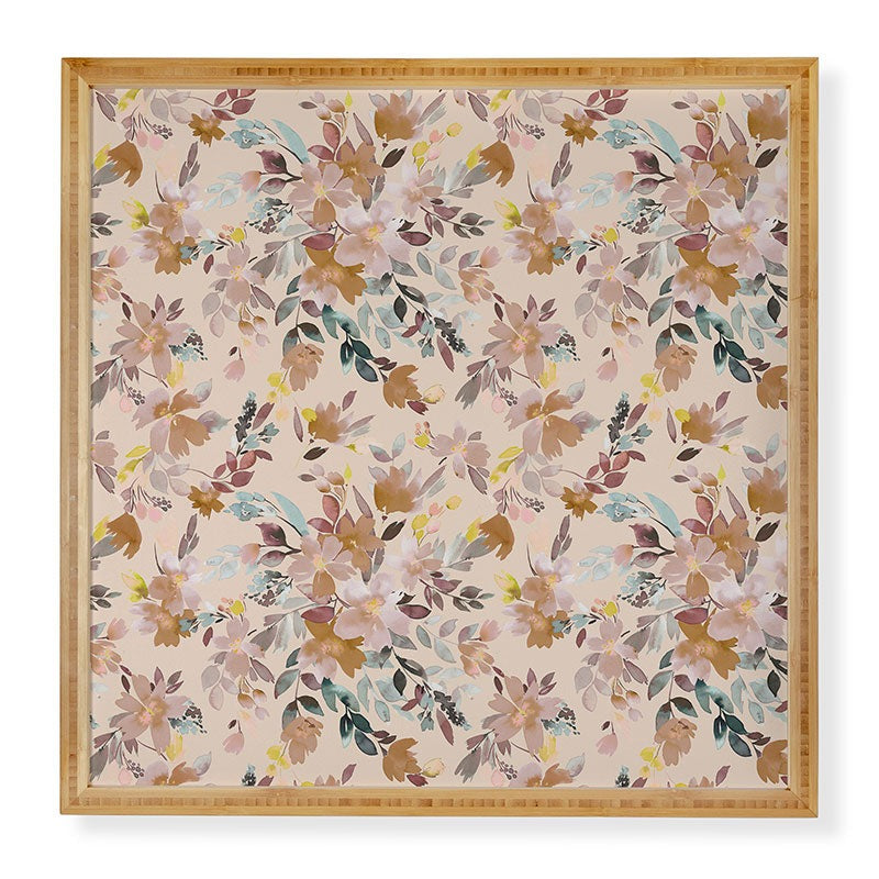 Ninola Design Botanic Retreat Floral Oleander Whimsical Soft Pink Framed Wall Art
