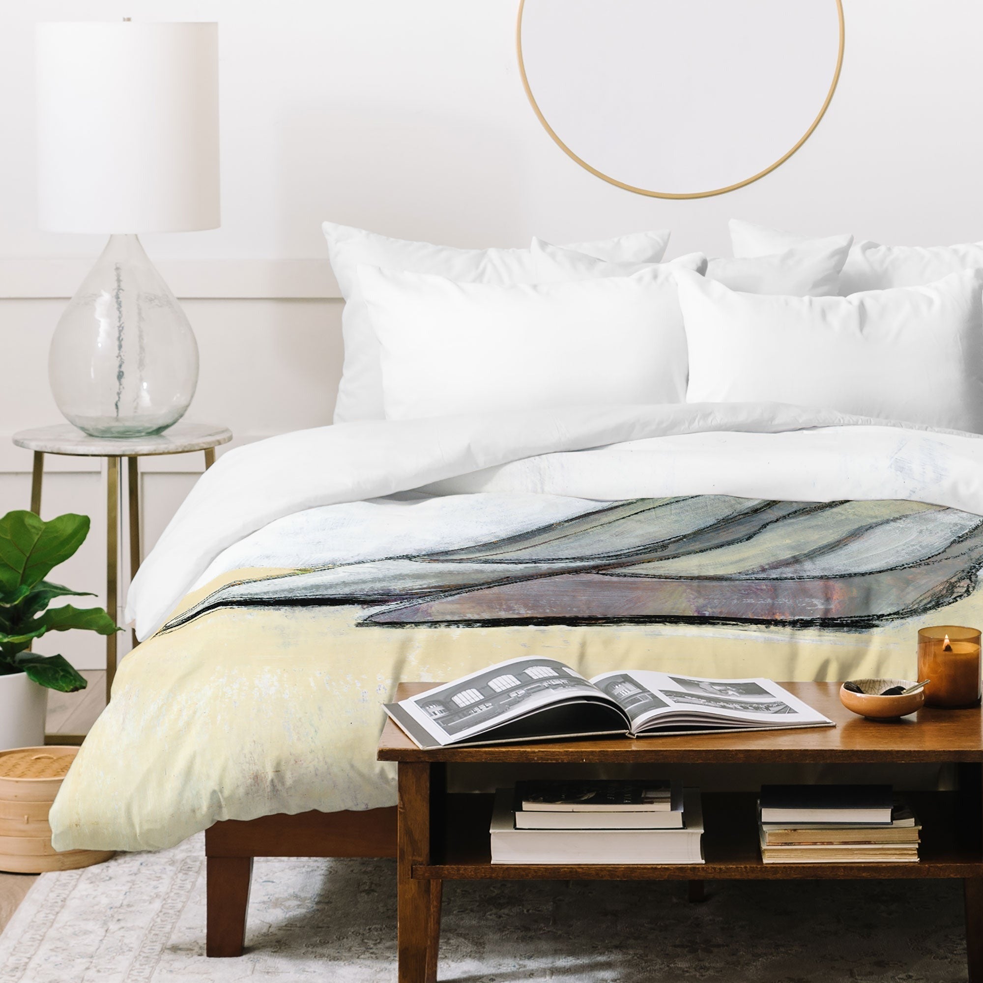 Sophia Buddenhagen Grey Stiletto Duvet Cover