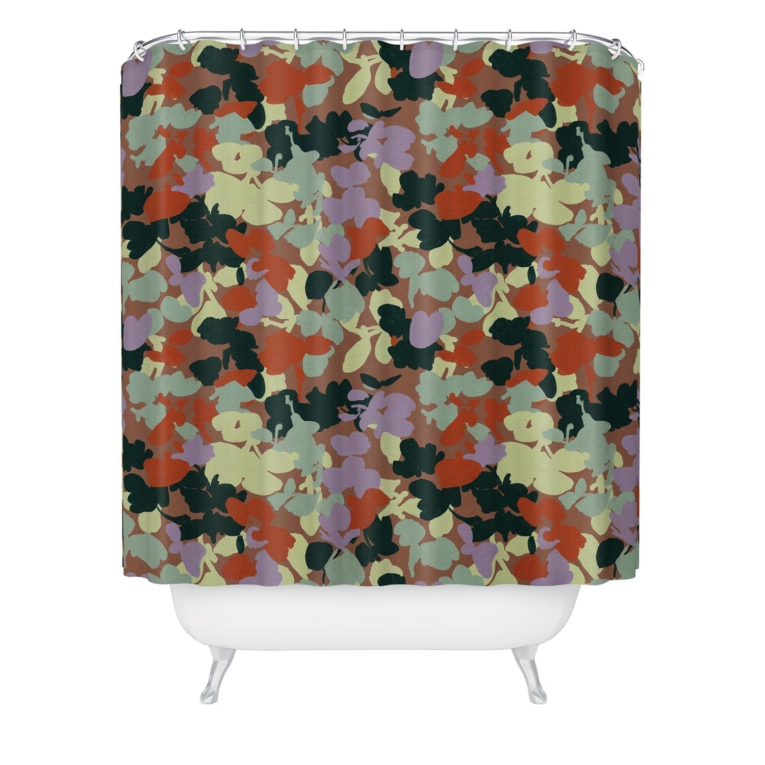 Marta Barragan Camarasa Retro Bloom Medley Shower Curtain