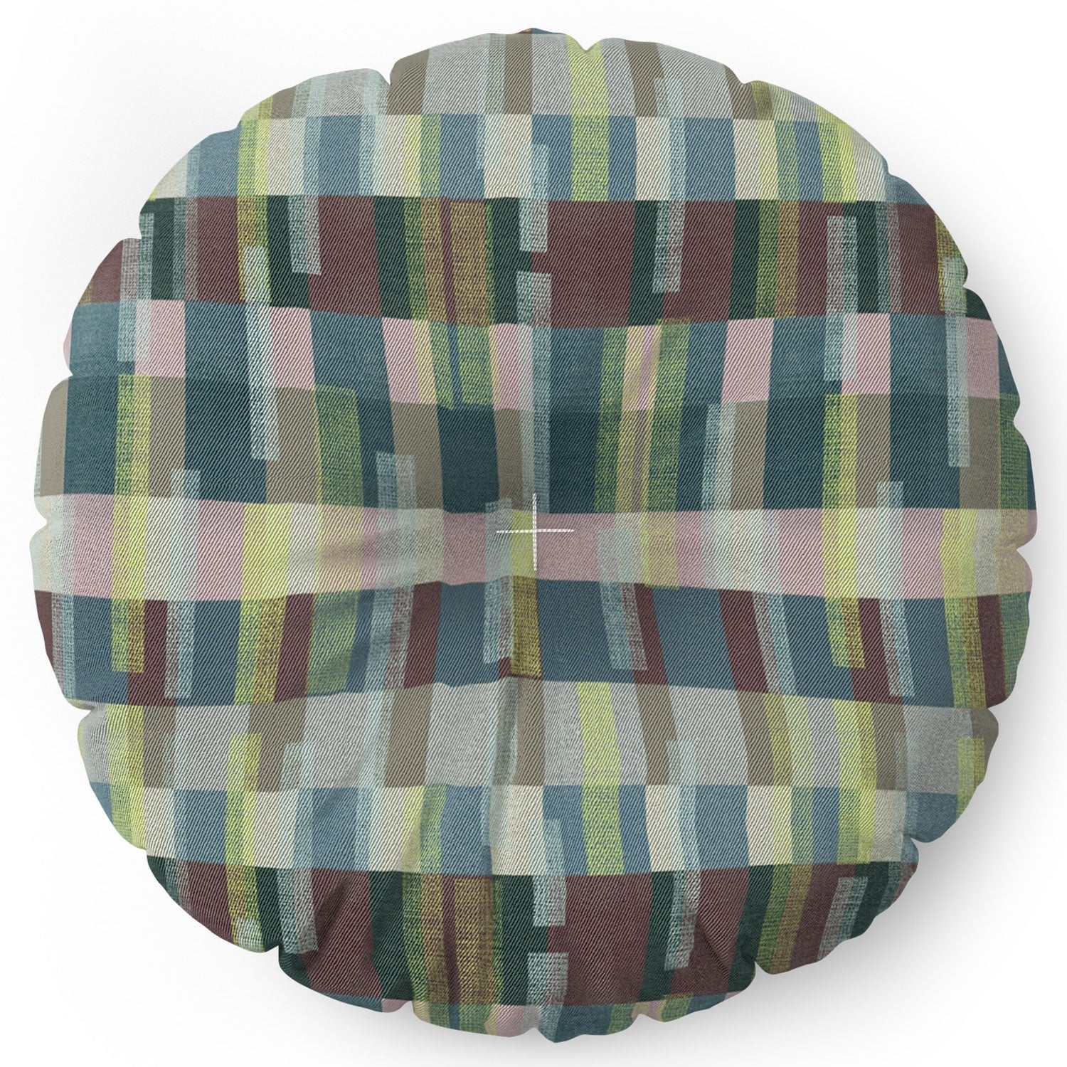 Marta Barragan Camarasa Dynamic Linear Blocks Floor Pillow Round