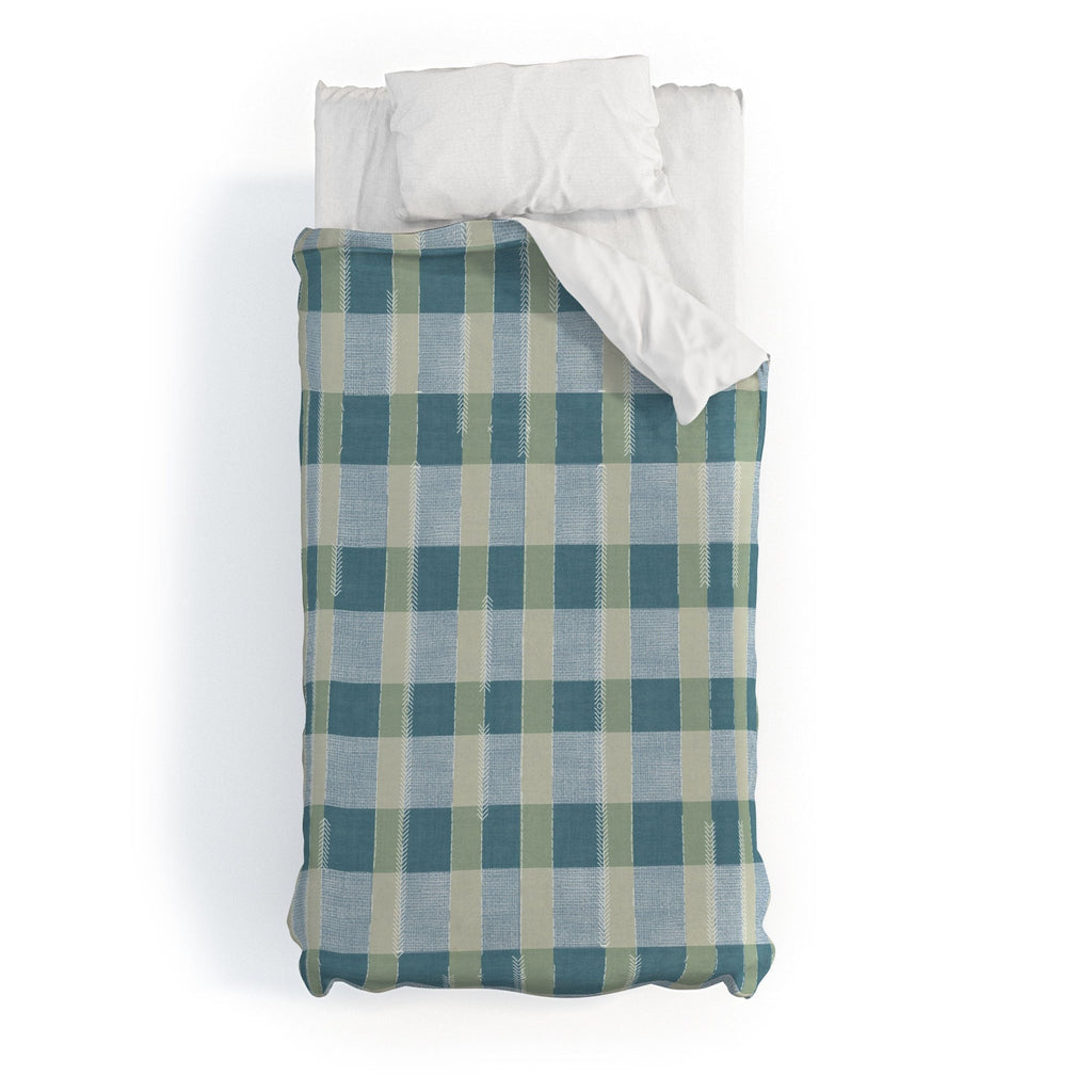 Marta Barragan Camarasa Country Style Checks Duvet Cover