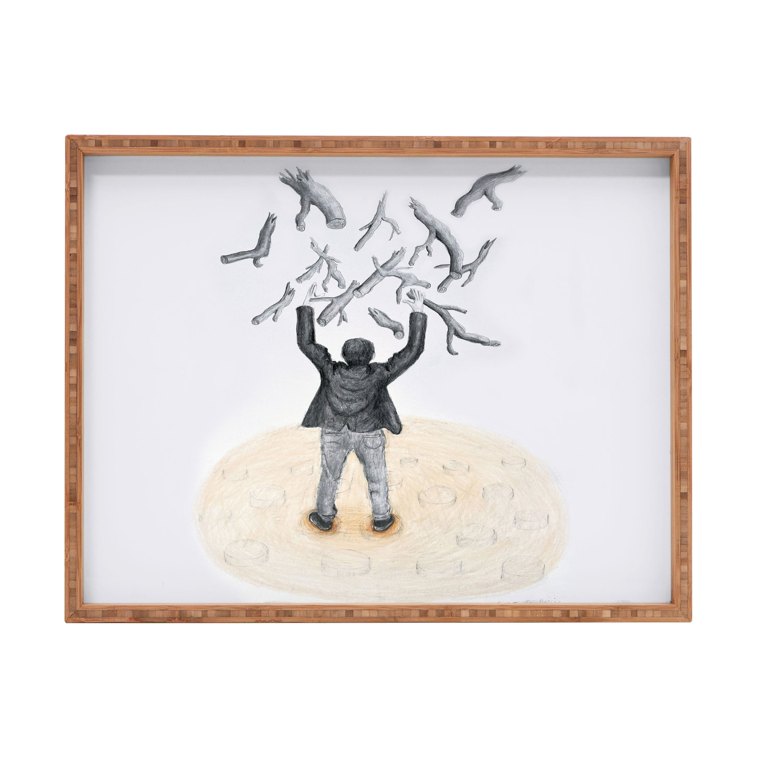 Coco de Paris Wood in the sky Rectangular Tray