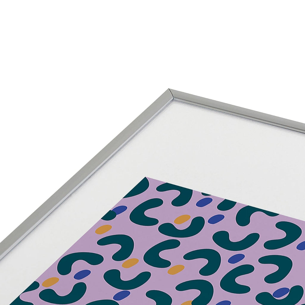 Camilla Foss Pebbles Mix Metal Framed Art Print