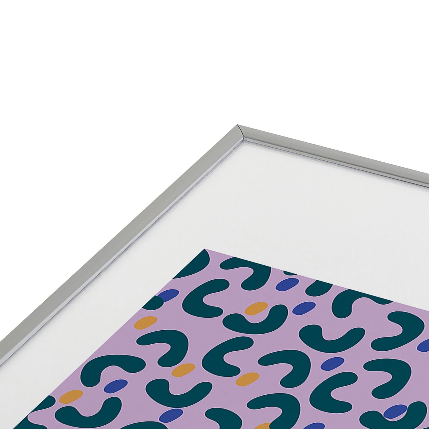 Camilla Foss Pebbles Mix Metal Framed Art Print