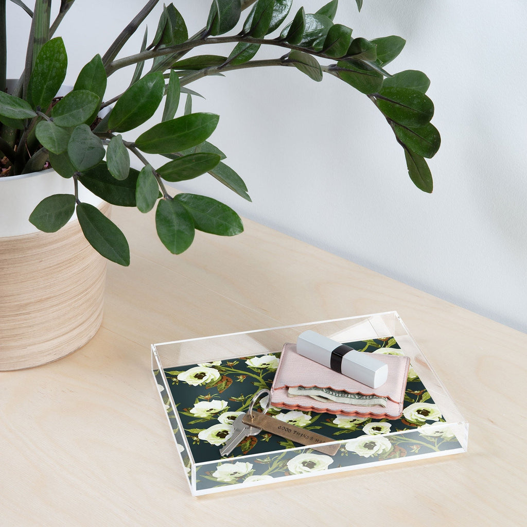 ThirtyOne Illustrations Circa in Olive Acrylic Tray