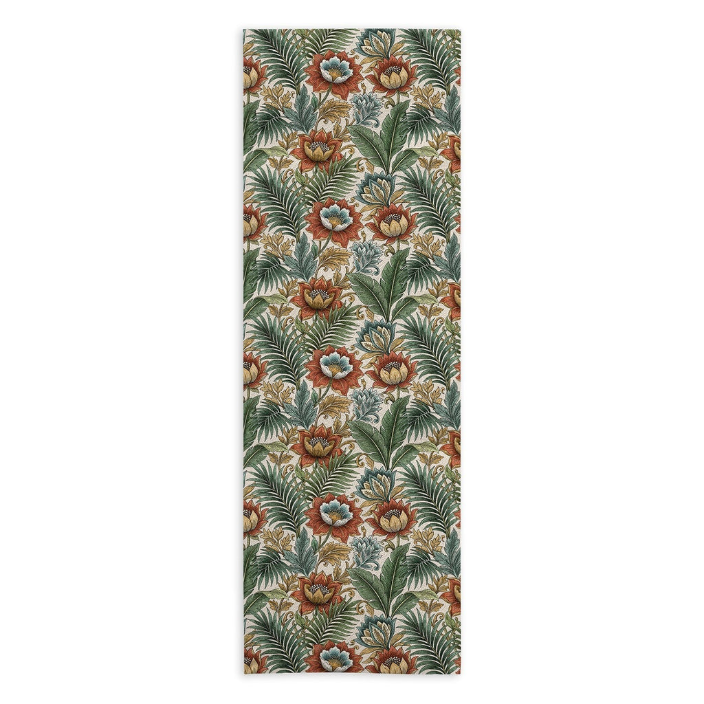 Marta Barragan Camarasa Retro Jungle Garden Yoga Towel