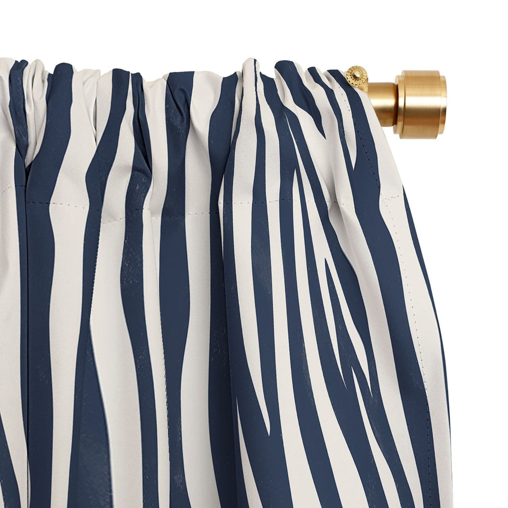 Avenie BR Navy Tiger Stripes Blackout Non Repeat