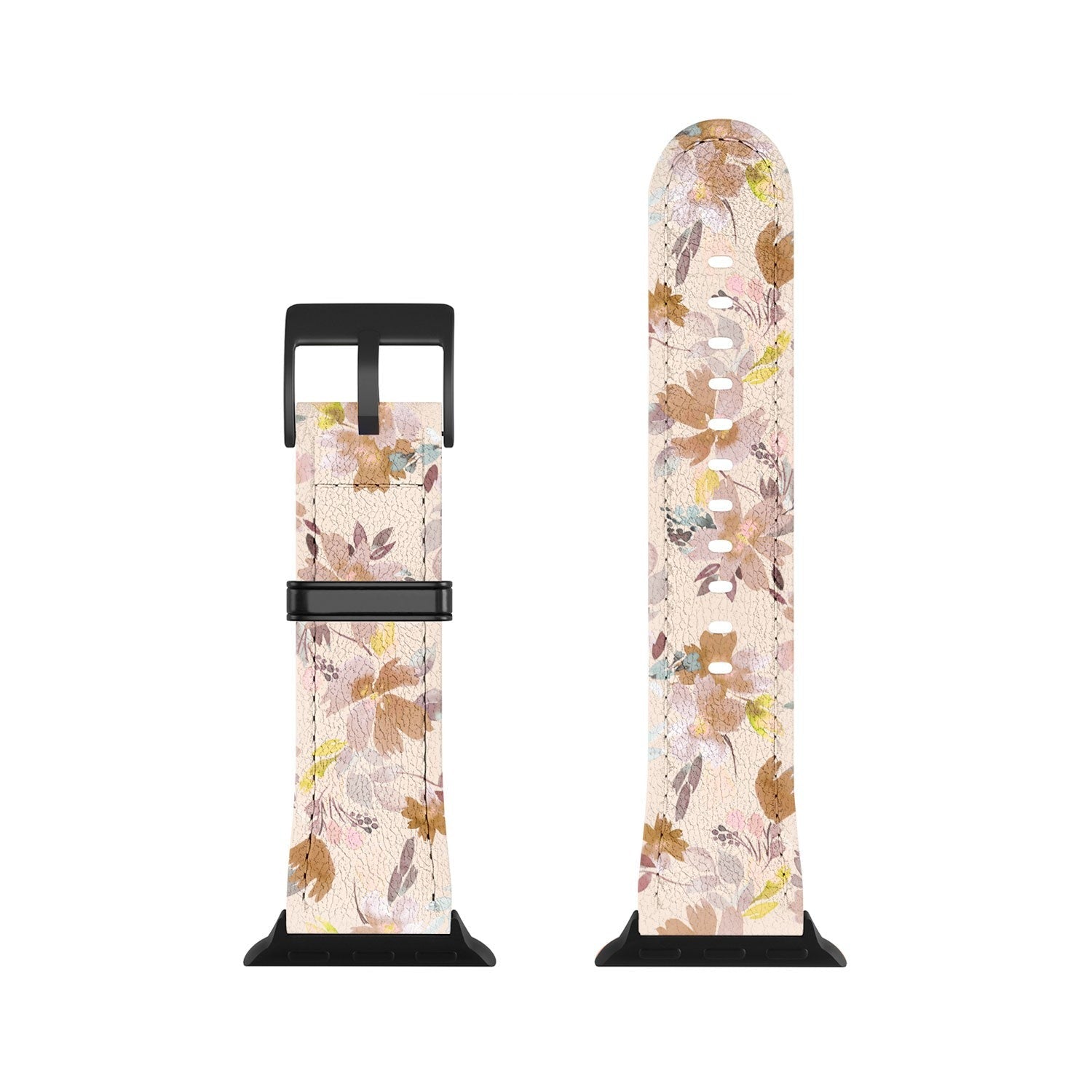 Ninola Design Botanic Retreat Floral Oleander Whimsical Soft Pink Apple Watch Band