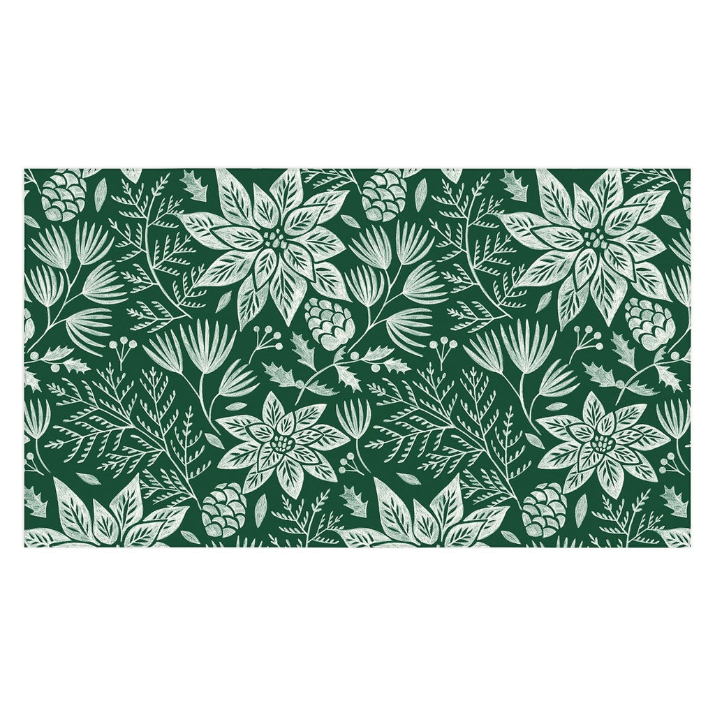 Pimlada Phuapradit Christmas Poinsettia Tablecloth