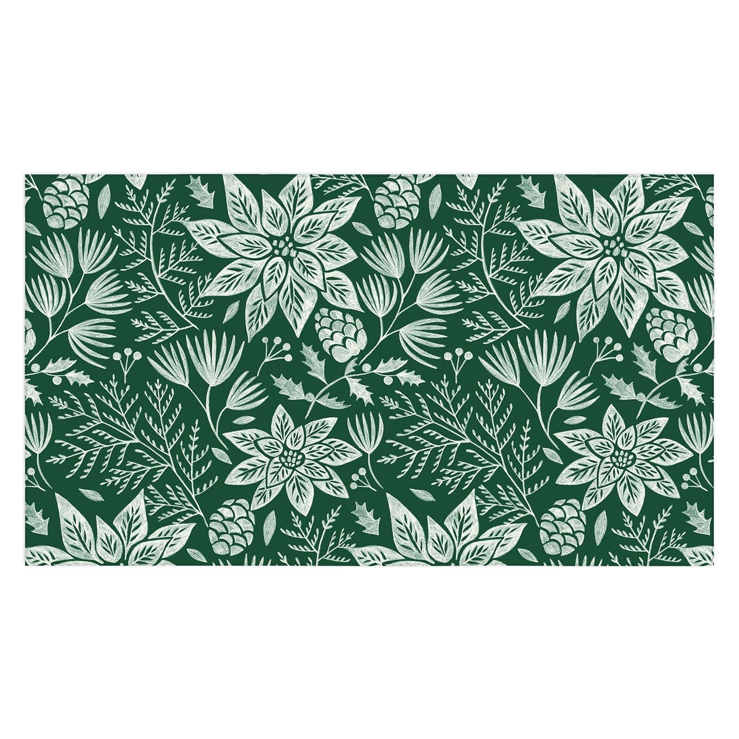 Pimlada Phuapradit Christmas Poinsettia Tablecloth