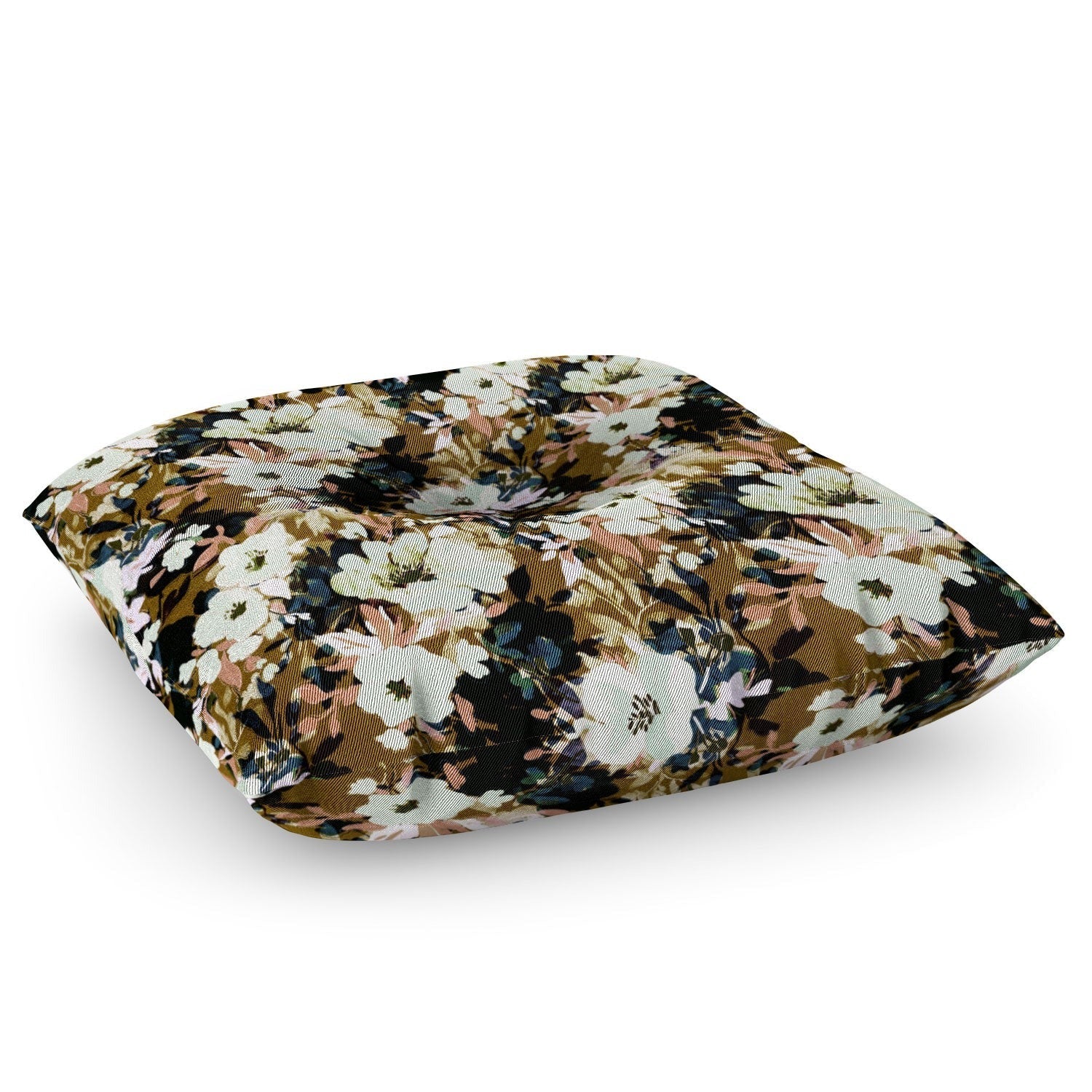 Marta Barragan Camarasa Romantic Floral Fusion Floor Pillow Square