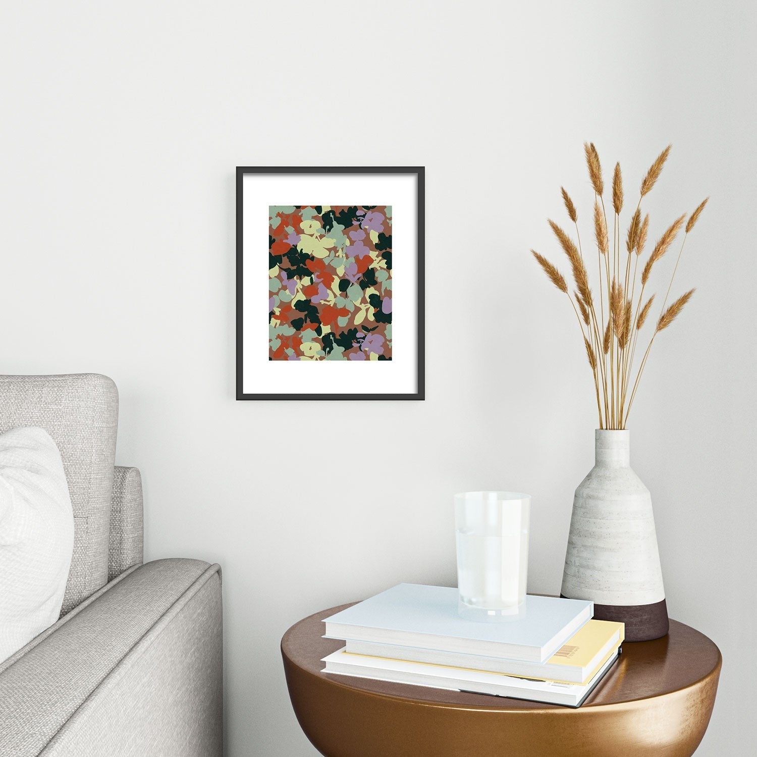Marta Barragan Camarasa Retro Bloom Medley Metal Framed Art Print