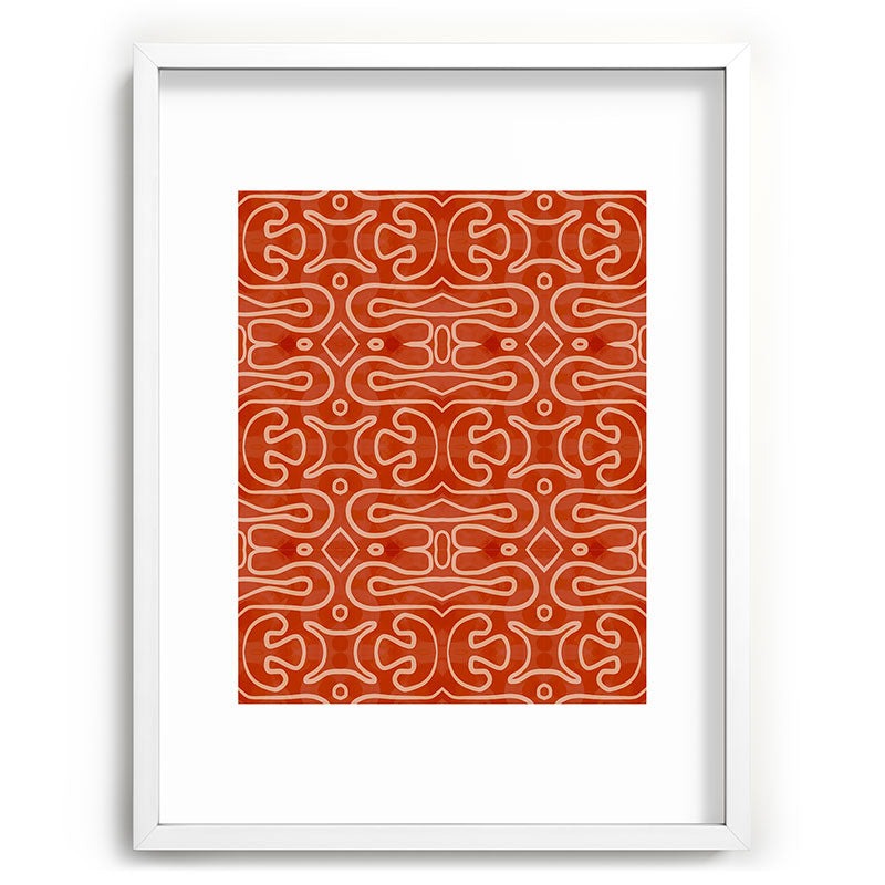 Mirimo Venexiana Burnt Orange Recessed Framing Rectangle