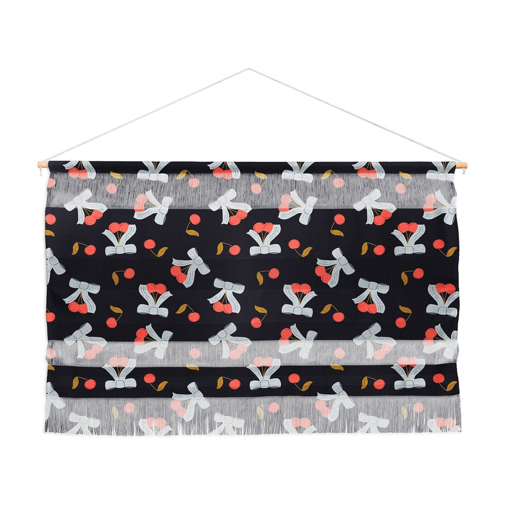 Jennifer Labre Cherries and Bows Wall Hanging Landscape