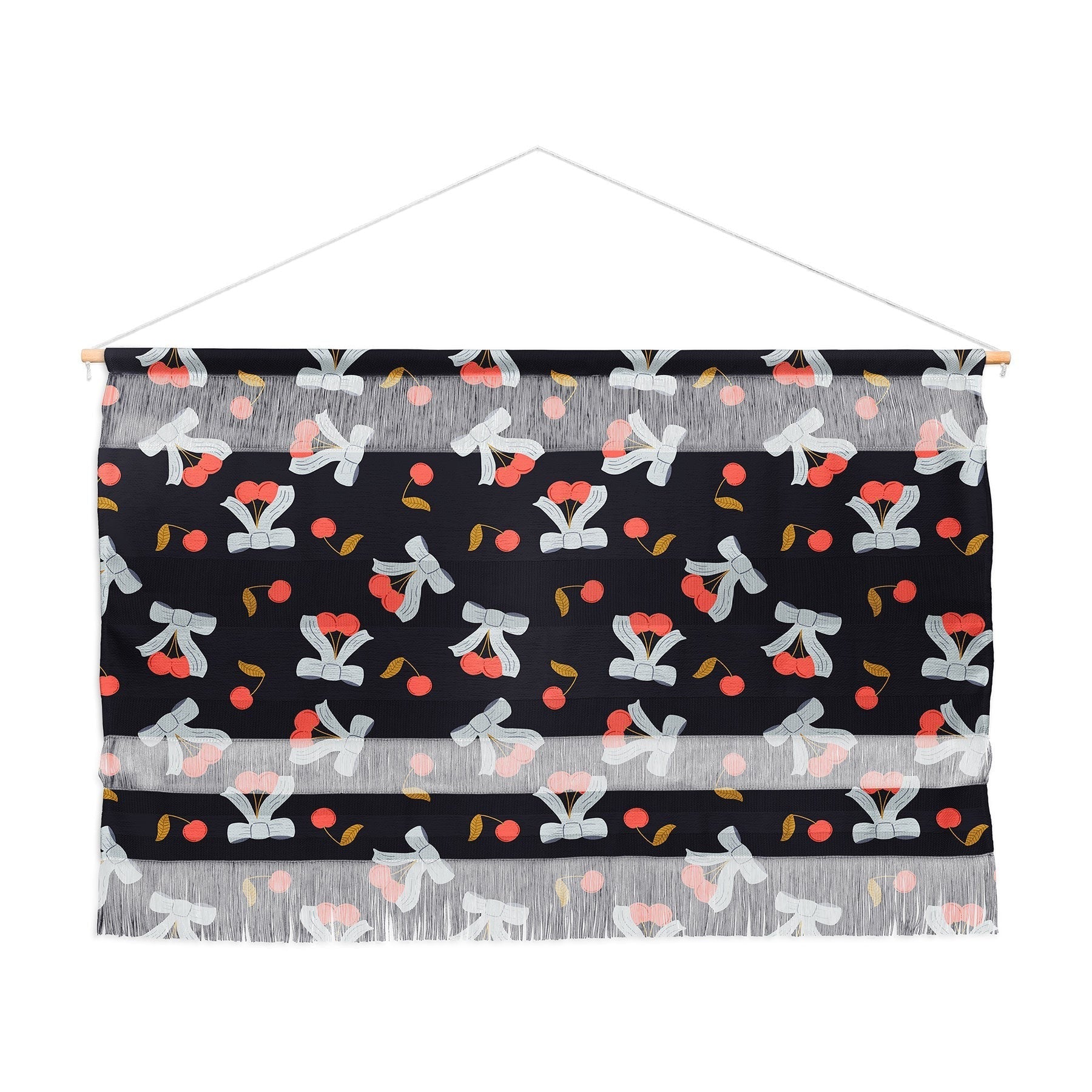 Jennifer Labre Cherries and Bows Wall Hanging Landscape