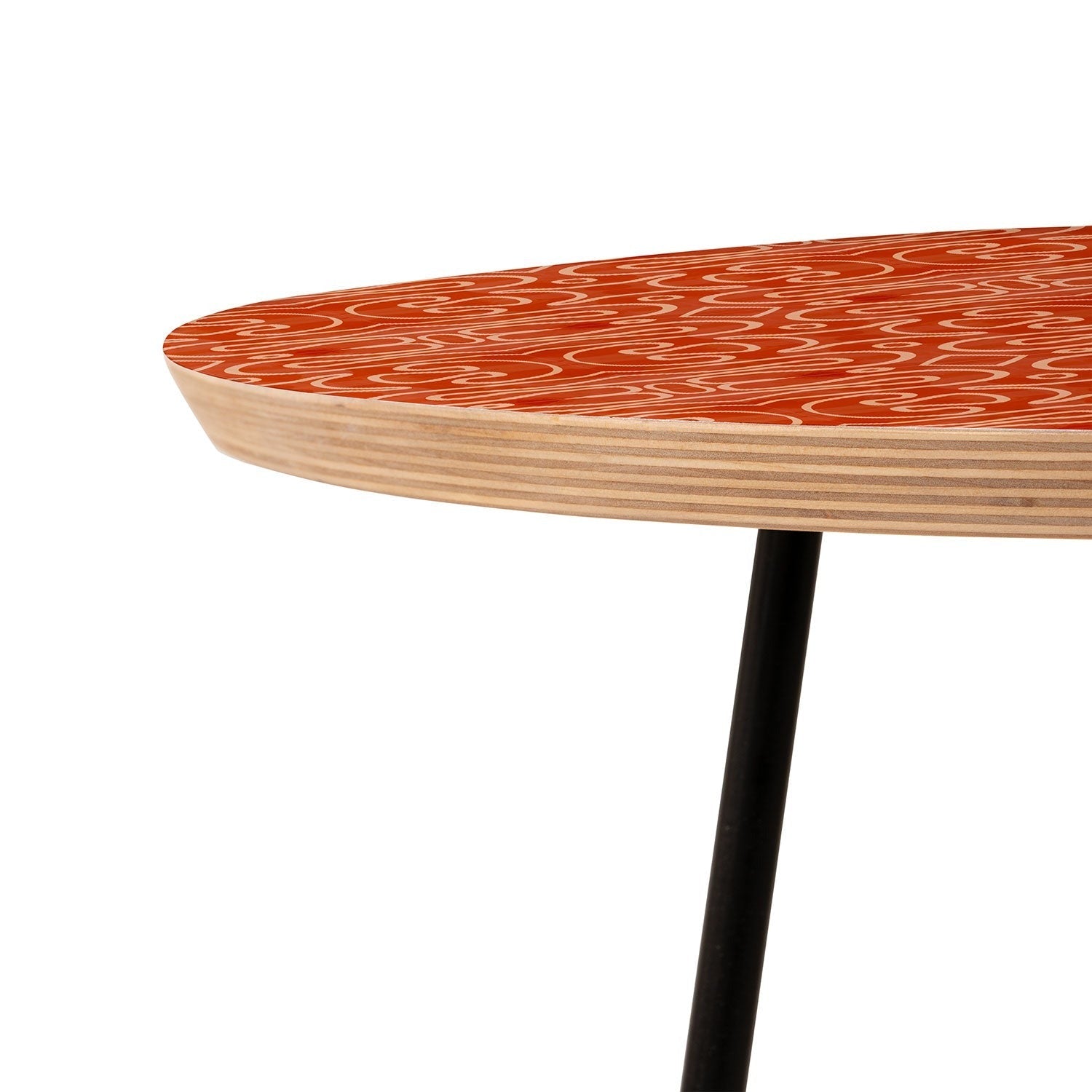 Mirimo Venexiana Burnt Orange Round Side Table