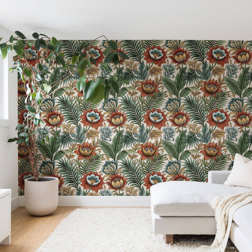 Marta Barragan Camarasa Retro Jungle Garden Wall Mural