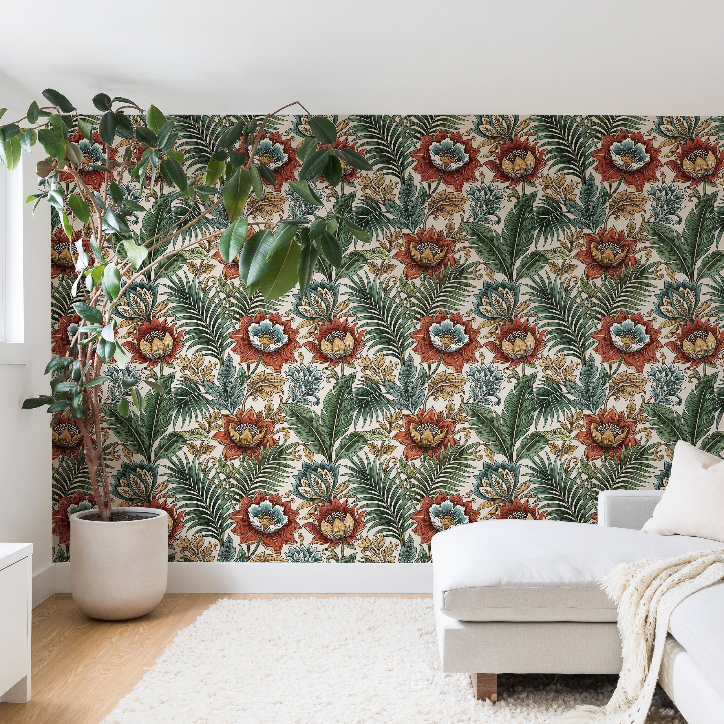 Marta Barragan Camarasa Retro Jungle Garden Wall Mural