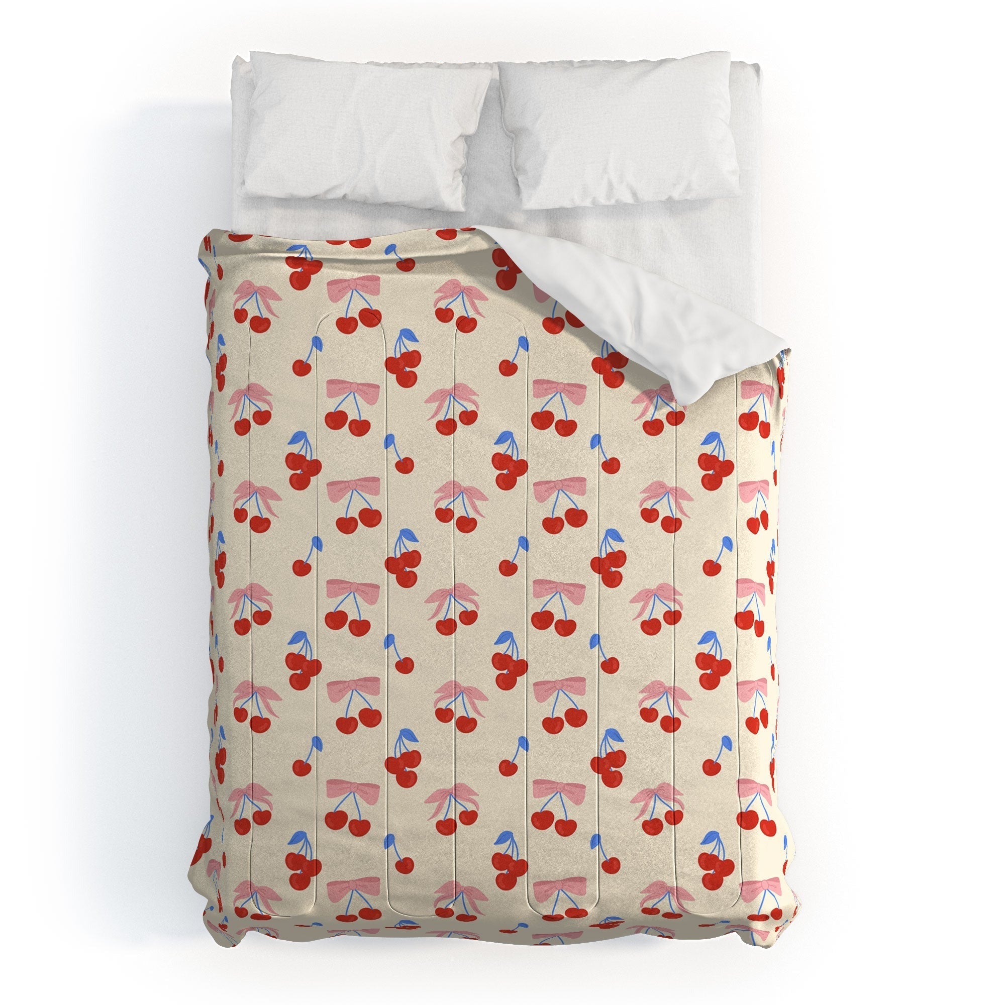 Design by Spark Cherries And Ribbons Comforter