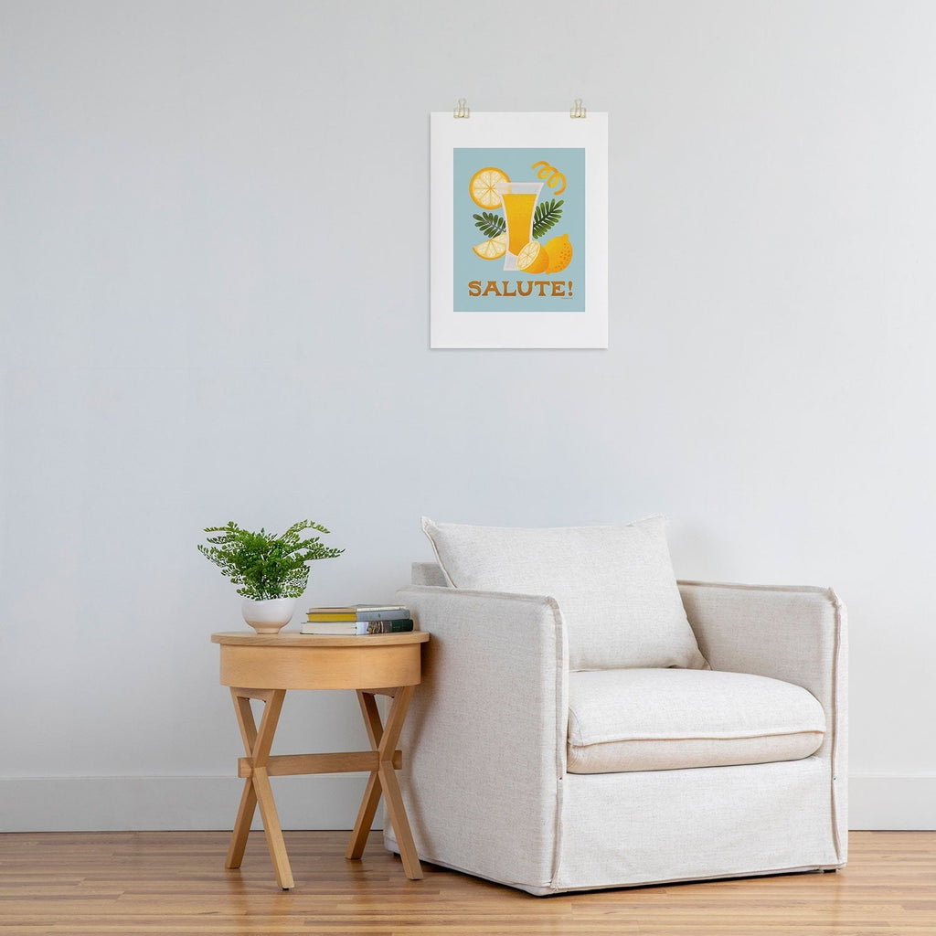 Jessica Molina Limoncello Cocktail Art Print